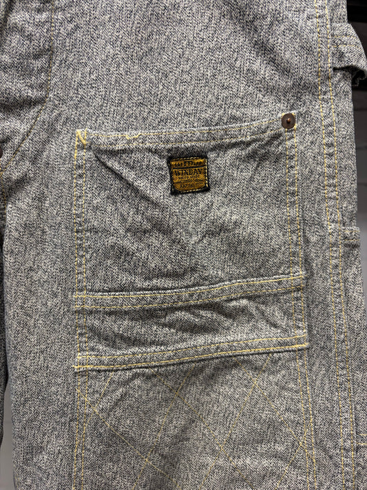 Kapital ‘Lumbar’ Double Knee Pinstripe Carpenter Denim