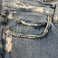 Acne Studios Frayed Blue Slim/Skinny Jeans