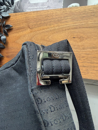 Dior Homme ‘Trotter Monogram’ Black Canvas Crossbody Bag