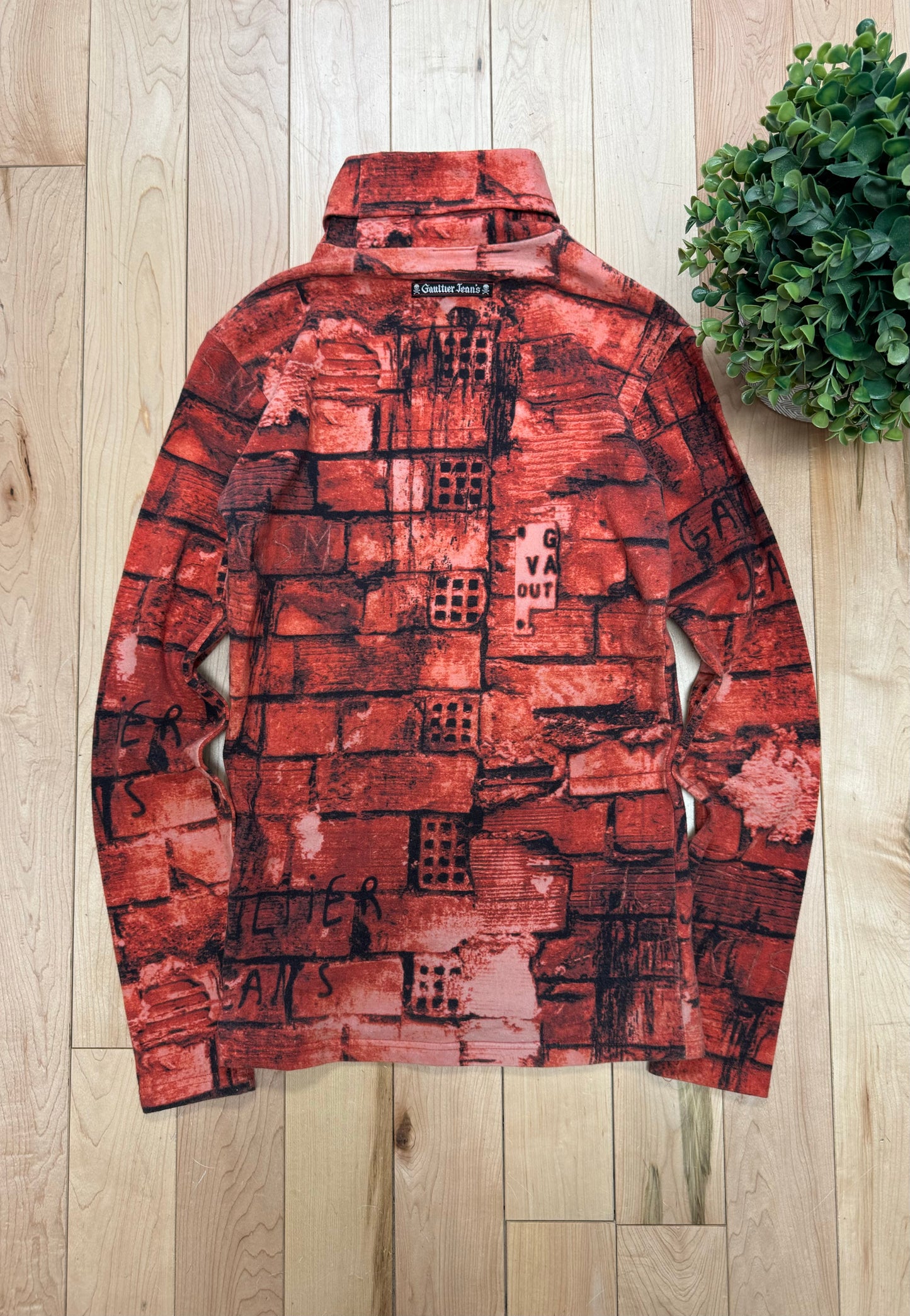 AW1997 Jean Paul Gaultier Homme ‘Fight Racism’ Brick Sweater