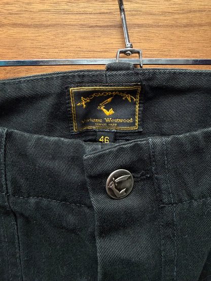 Vivienne Westwood Black ‘D-Ring’ Baker Straight Cut Pants