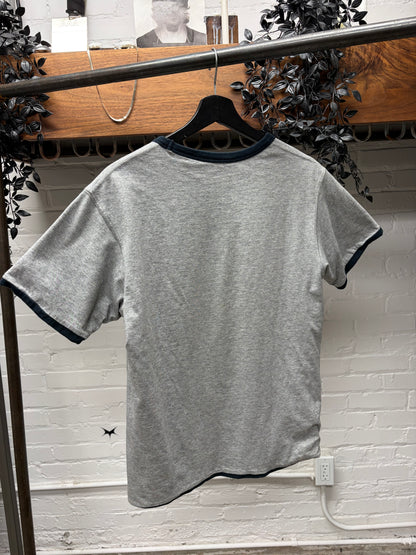 AW2010 Raf Simons ‘New Tribes’ Reversible Grey/Black Ringer T-Shirt