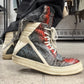 AW2022 Rick Owens Genuine Python Skin ‘Strobe’ Geobaskets