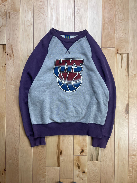 2000s Hysteric Glamour Basketball Logo Two Tone Sweatshirt