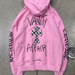 Chrome Hearts Mattyboy ‘Vantity Affair’ Pink Cross Pullover Hoodie