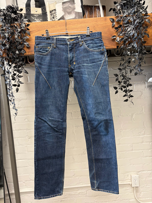 Number (N)ine Darted Blue Skinny Jeans