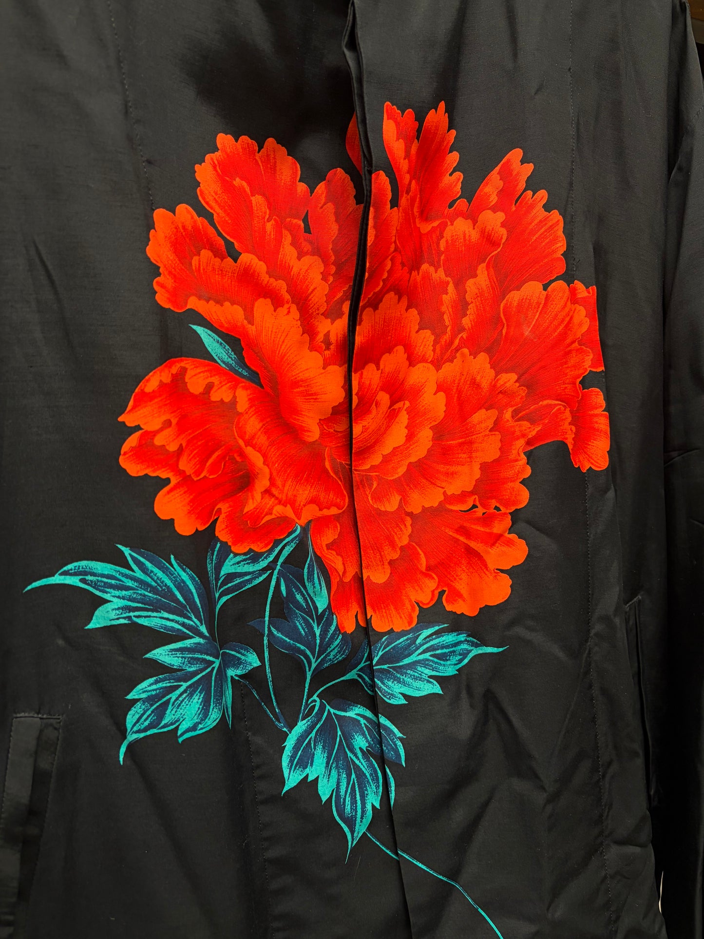 SS1996 Yohji Yamamoto Pour Homme ‘Rose’ Silk Bomber Jacket
