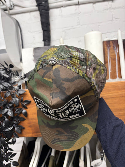 Vintage Chrome Hearts ‘Hollywood’ Store Exclusive Camouflage Trucker Hat