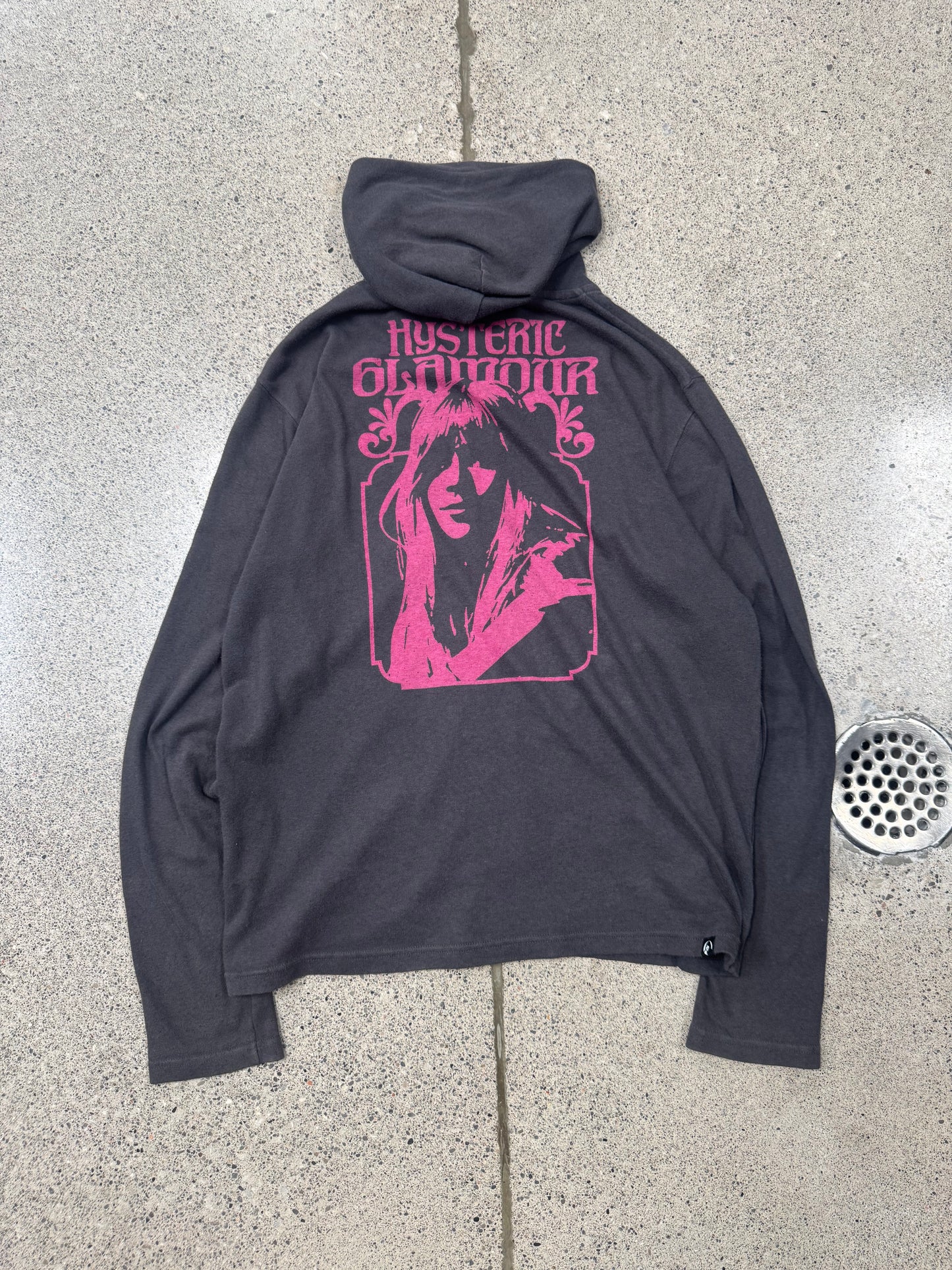 Hysteric Glamour Faded Brown/Pink Zip Up Hoodie