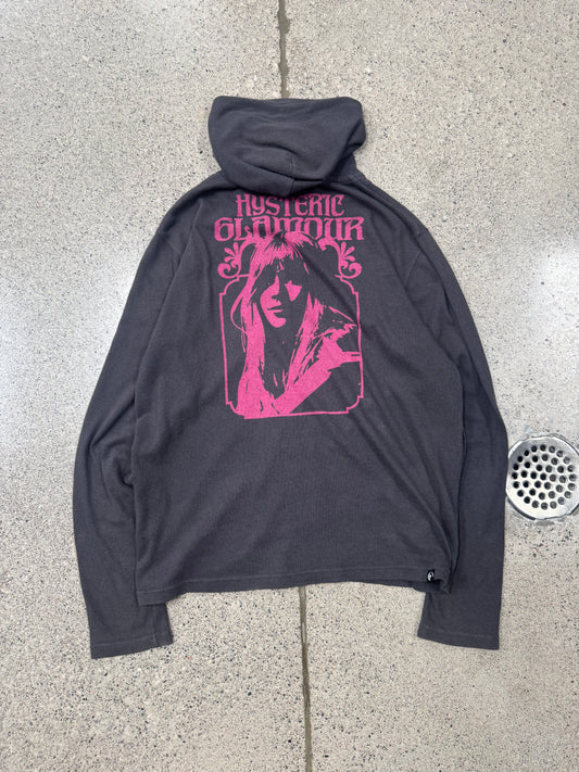 Hysteric Glamour Faded Brown/Pink Zip Up Hoodie