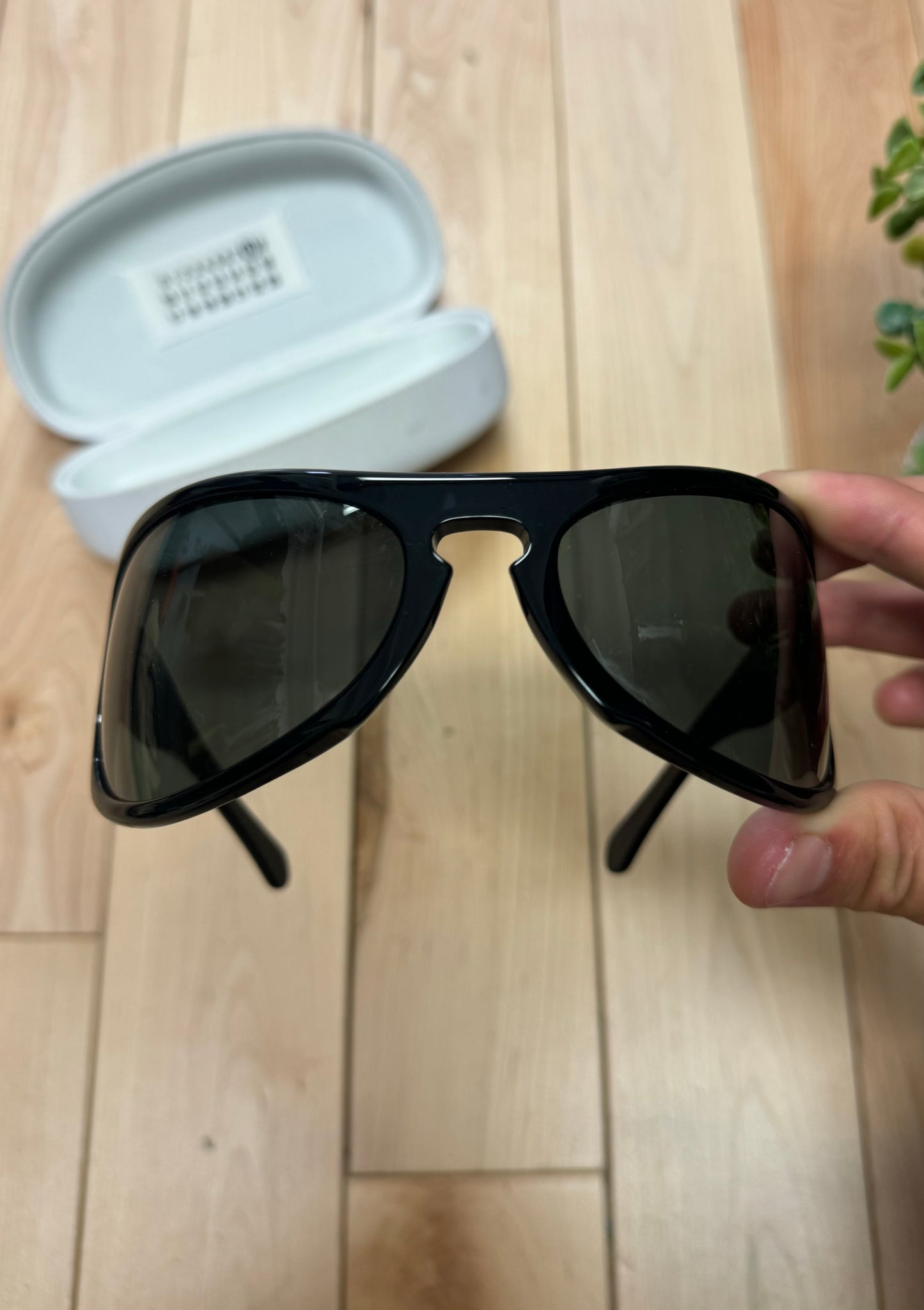 2009 Maison Martin Margiela ‘Bug Eye’ Blacked Out Sunglasses