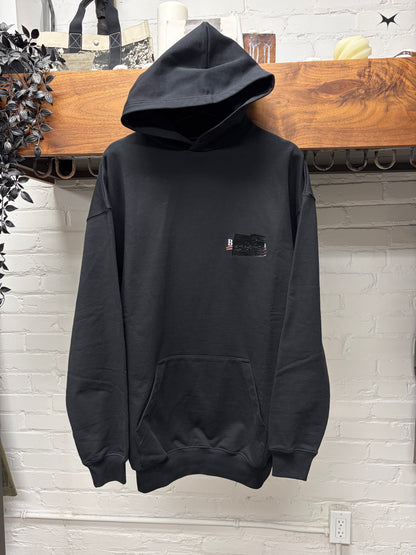 AW2023 Balenciaga ‘Mudshow’ Black ‘Gaffer Tape’ Pullover Hoodie
