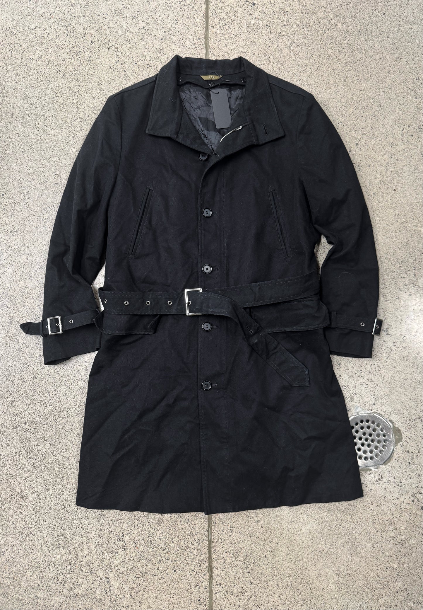 Vintage 90s Yohji Yamamoto A.A.R. Belted Trench Coat