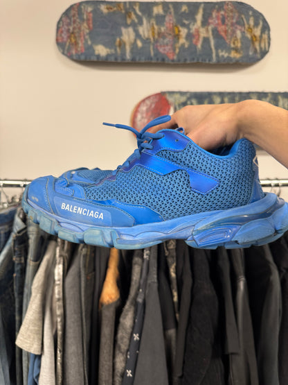 Balenciaga ‘Track 3’ Blue Low Top Sneakers