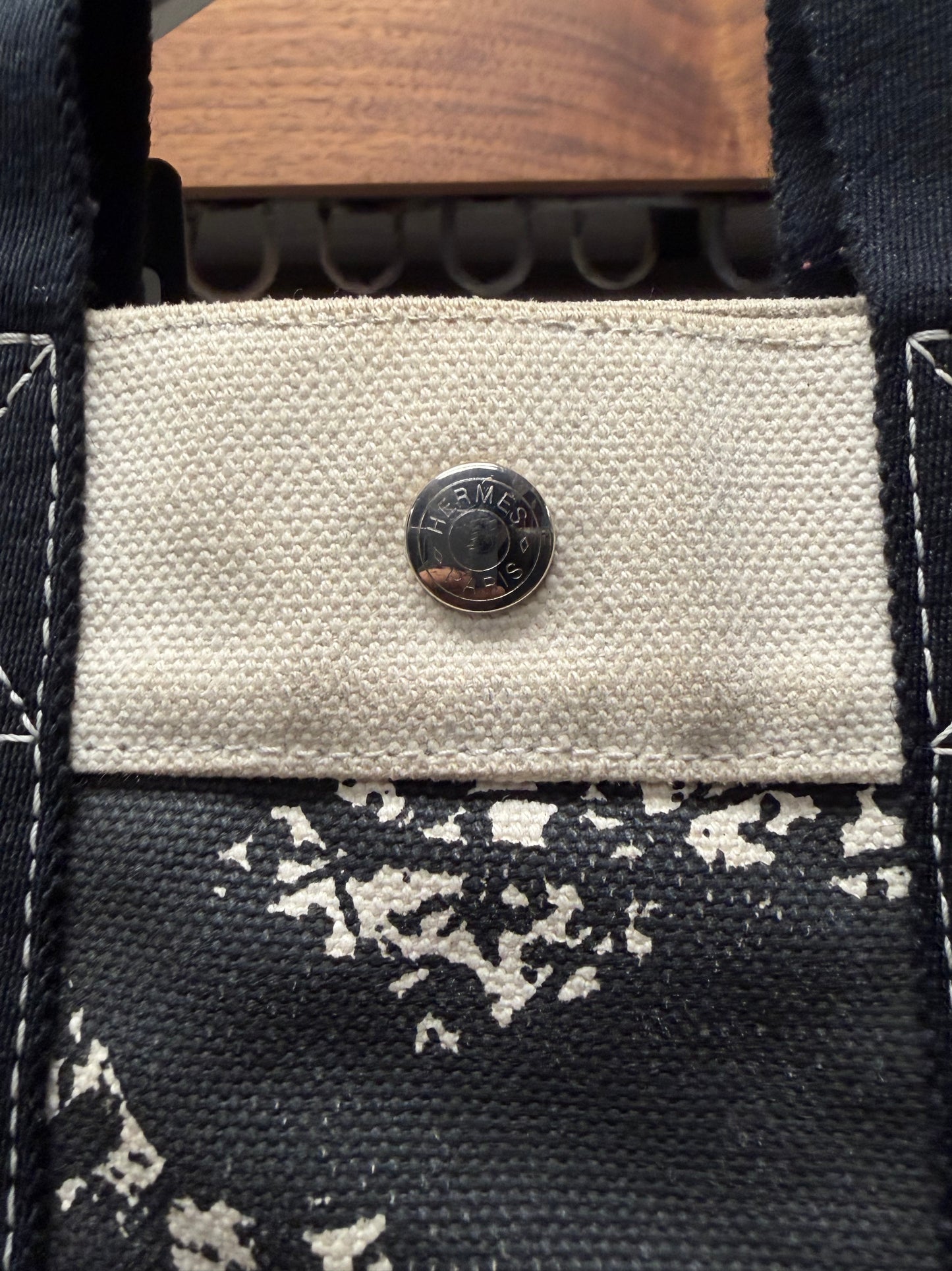 SS2004 Hermes by Martin Margiela  ‘Cheval Surprise’ Black/White Canvas Bag