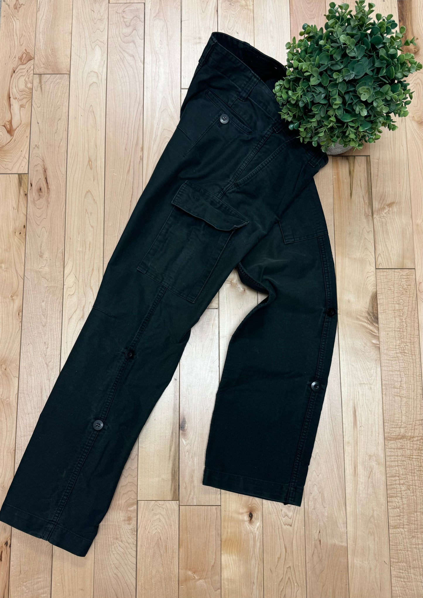 2000 Undercover x Wtaps Washed Black Cargo Pants