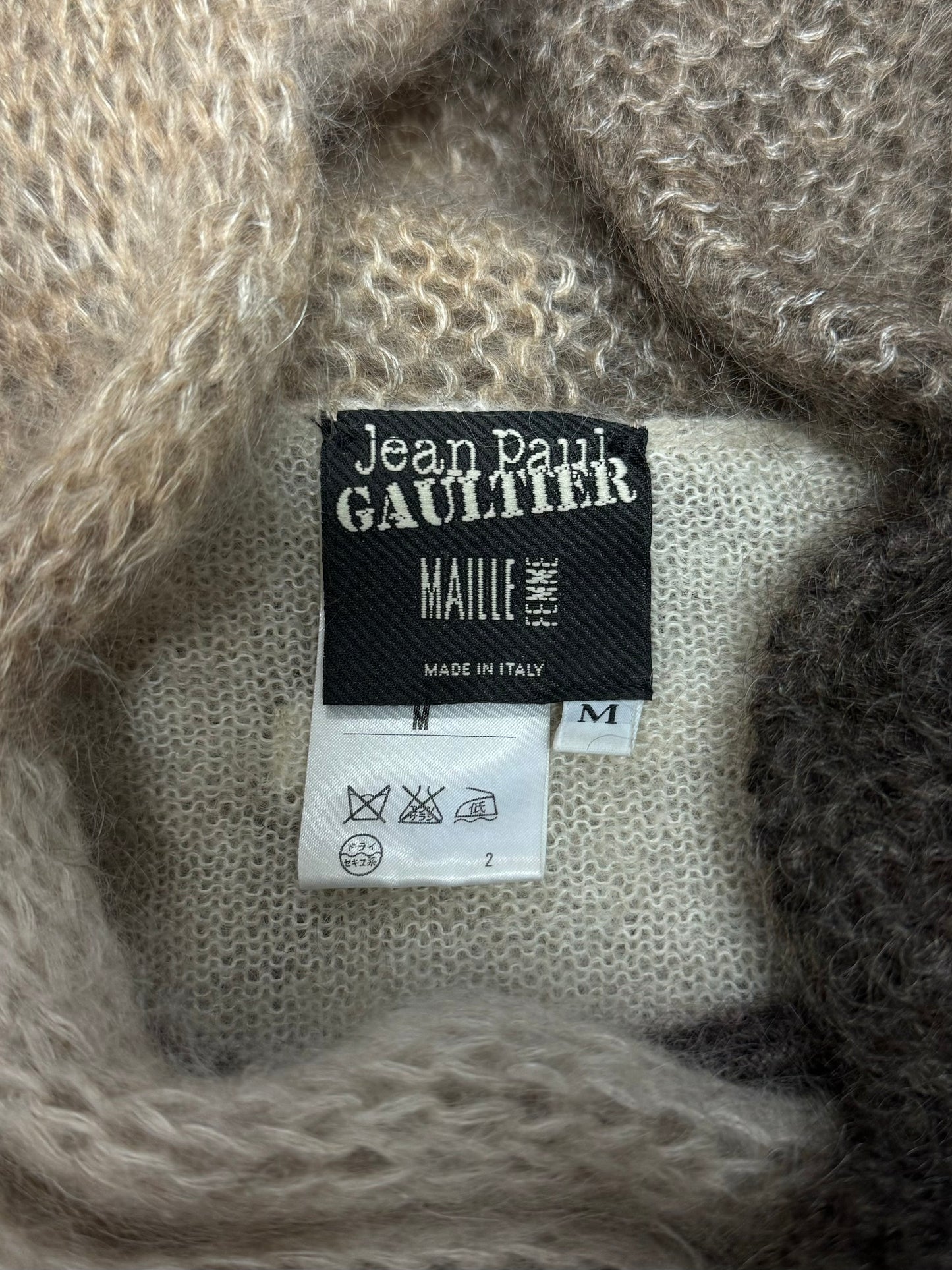 AW2007 Jean Paul Gaultier Scarf-Wrap Knit Sweater