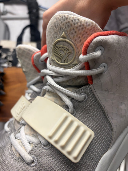 2012 Nike Air Yeezy 2 ‘NRG’ Pure Platinum High Top Sneakers