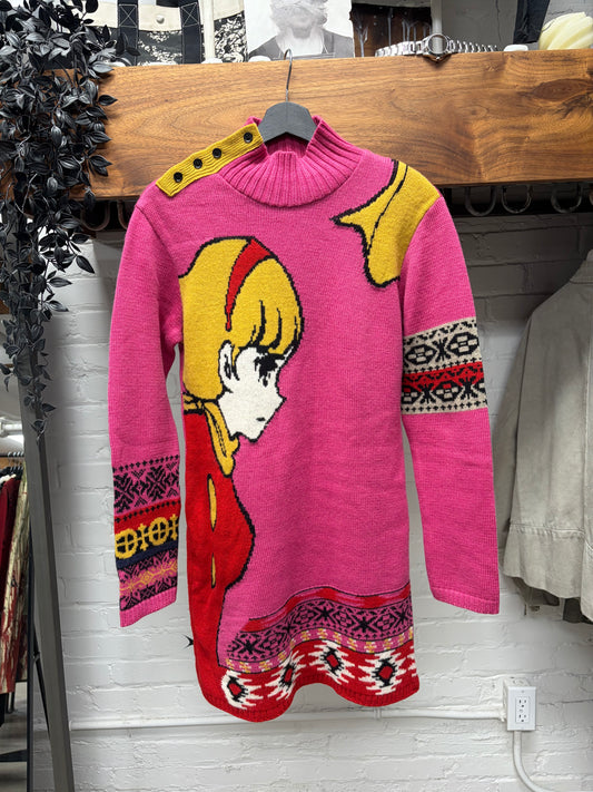 AW2007 Yohji Yamamoto x Shitaro Ishinomori ‘Cyborg 009’ Wool Knit Sweater