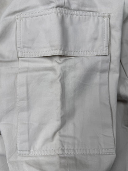 Vintage Helmut Lang Wide Leg White Cargo Pants