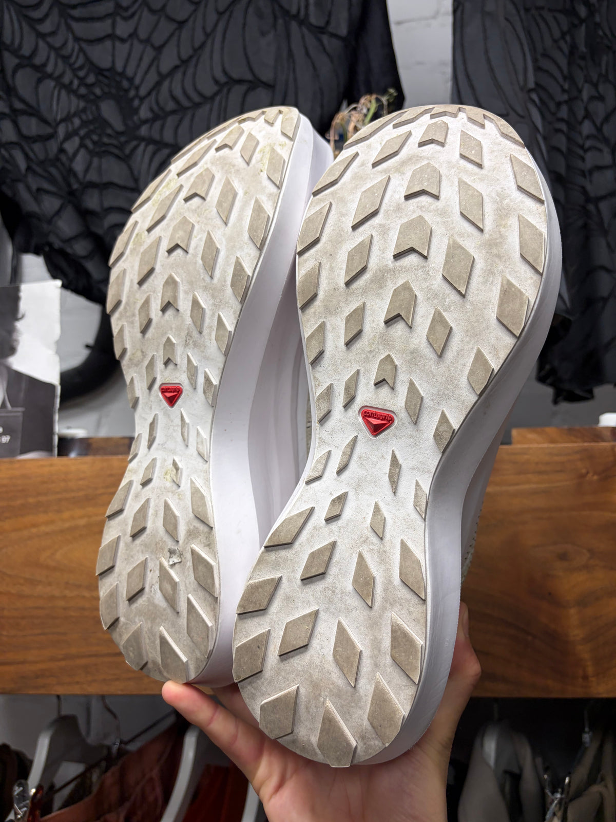 AW2022 Comme Des Garçons x Salomon ‘Pulsar’ White Low Top Sneakers
