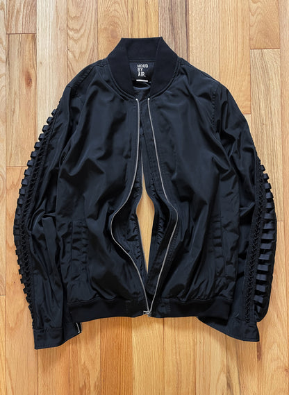 Spring Summer 2014 Hood By Air 3D Padded ‘Flight’ Black Bomber Jacket