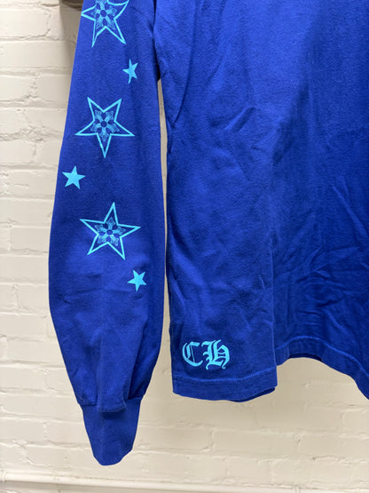 Chrome Hearts ‘Star Logo’ Blue CH Long Sleeve Shirt