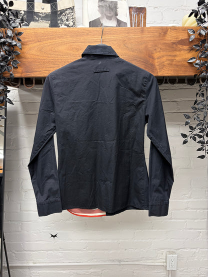 Vintage Jean Paul Gaultier Silk Scarf/Button Up Hybrid Shirt