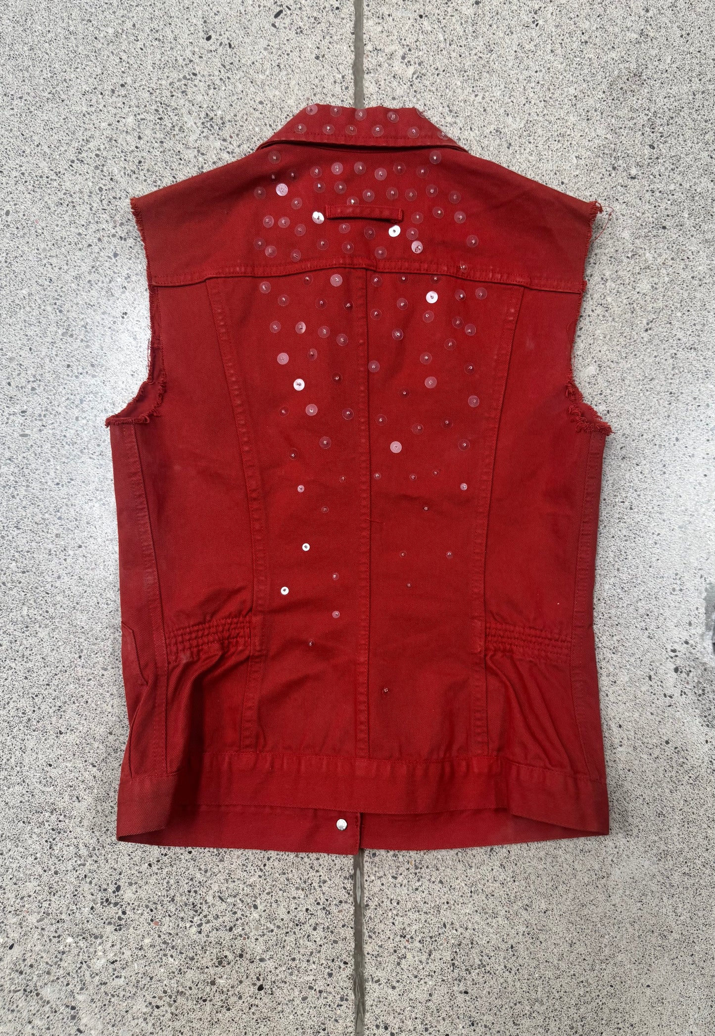 Vintage Jean Paul Gaultier Beaded Denim Vest