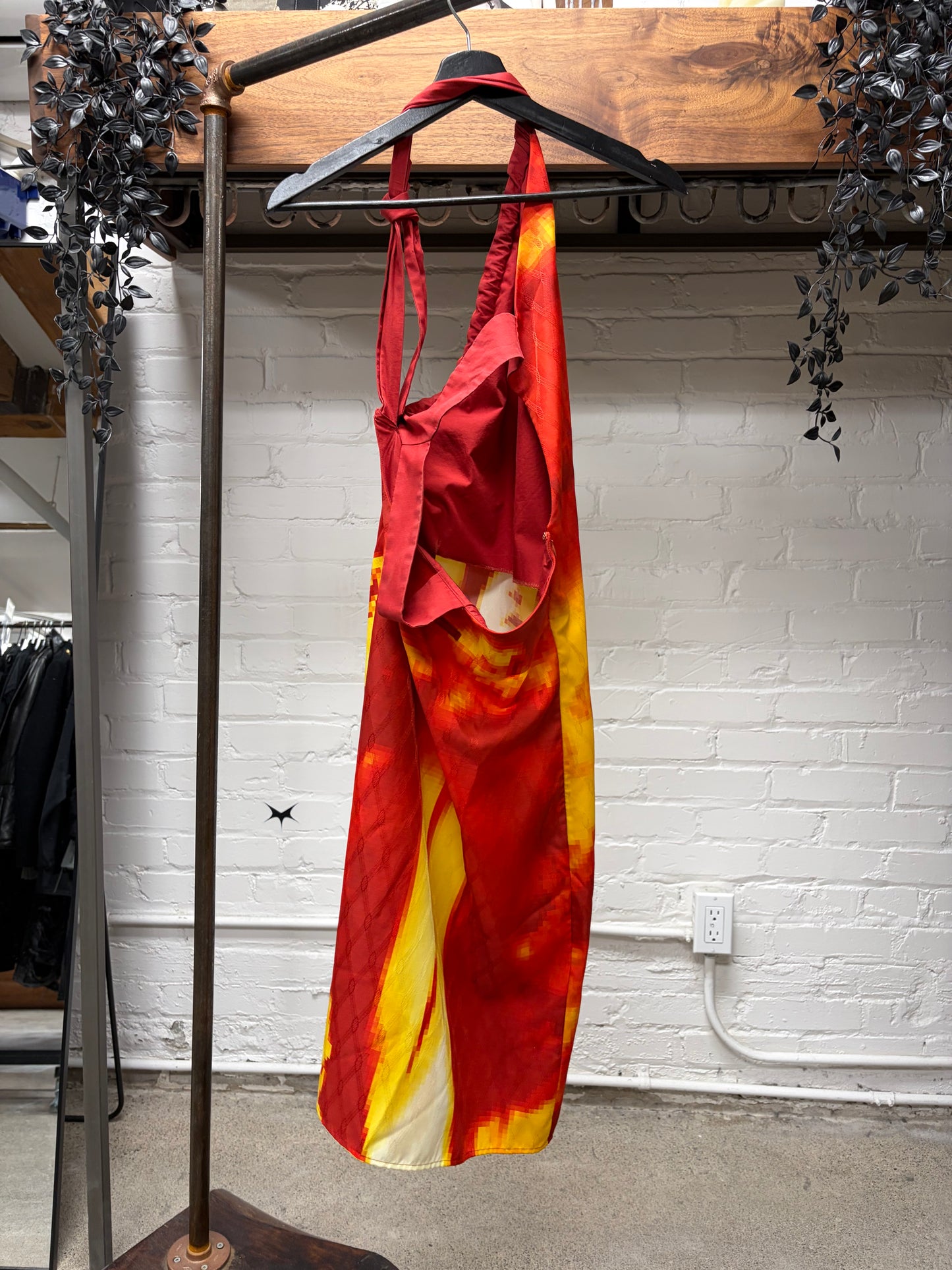 AW1998 Jean Paul Gaultier ‘Vampire’ Pixelated Print Dress