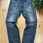 Diesel Washed Blue Boot Cut Wide Leg Denim