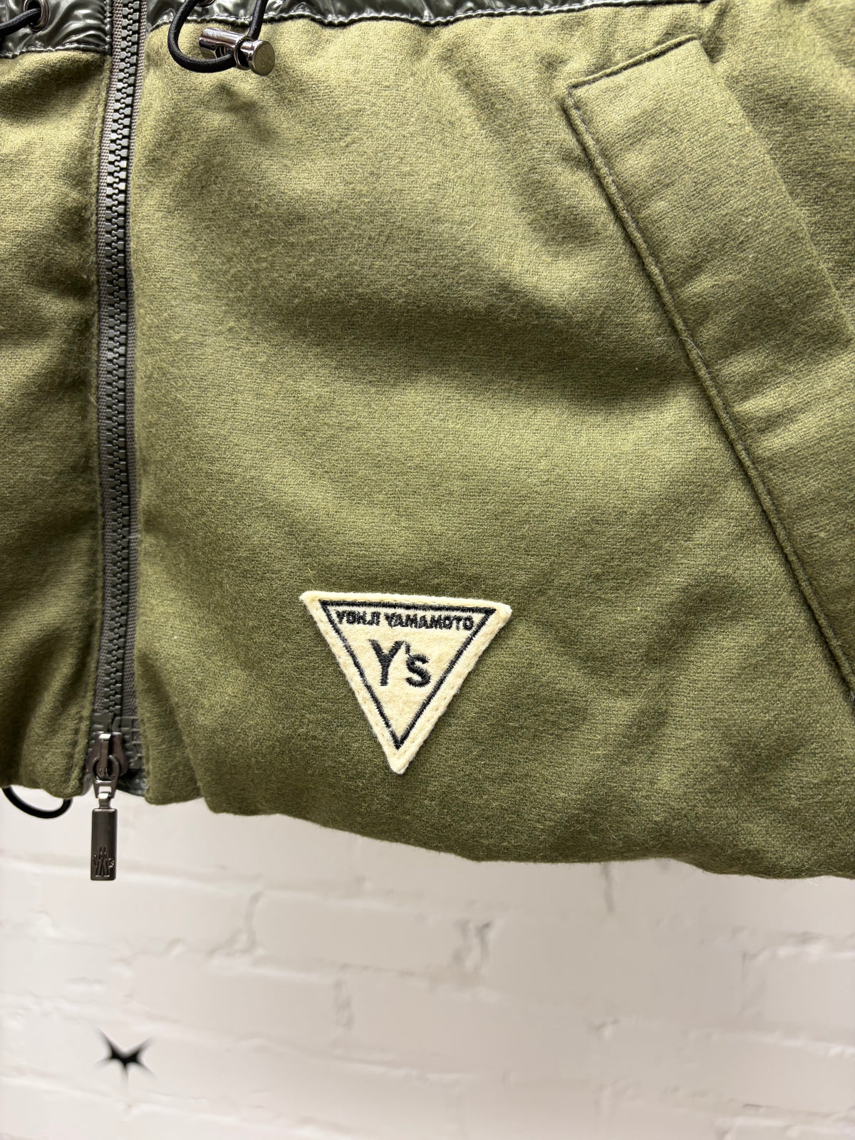 2005 Yohji Yamamoto x Moncler ‘Y’s’ Wool/Nylon Hybrid Down Filled ‘Grenoble’ Vest