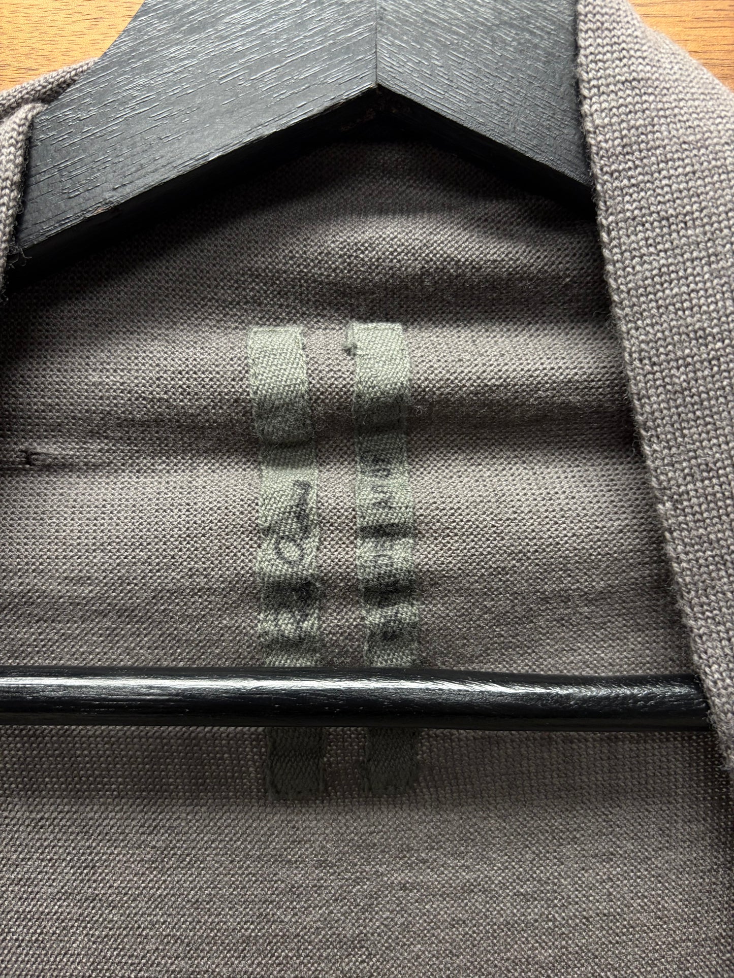 AW2007 Rick Owens ‘Exploder’ Dust Brown Waterfall Cardigan