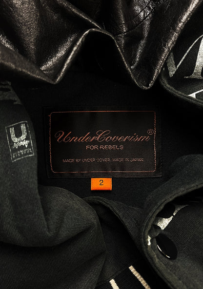 SS2006 Undercover Klaus Leather/Cotton Varsity Jacket