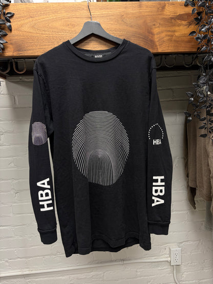 Hood By Air ‘Thumbprint’ Black Long Sleeve Shirt