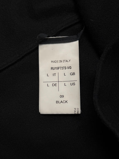 AW2015 Rick Owens ‘Sphinx’ Mainline Black Poncho Layering Top