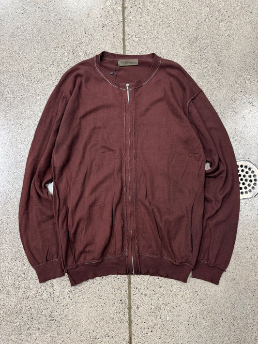 Yohji Yamamoto ‘Y’s For Men’ Collarless Zip-Up Sweater