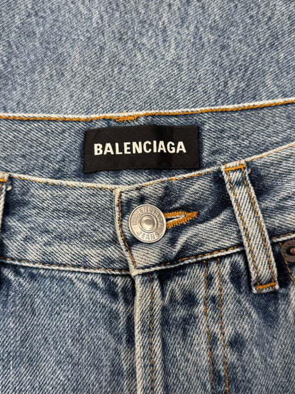 Balenciaga Washed Blue Bootcut Denim