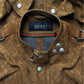 2000s Gucci ‘Diamante’ Perforated Brown Suede Biker Jacket