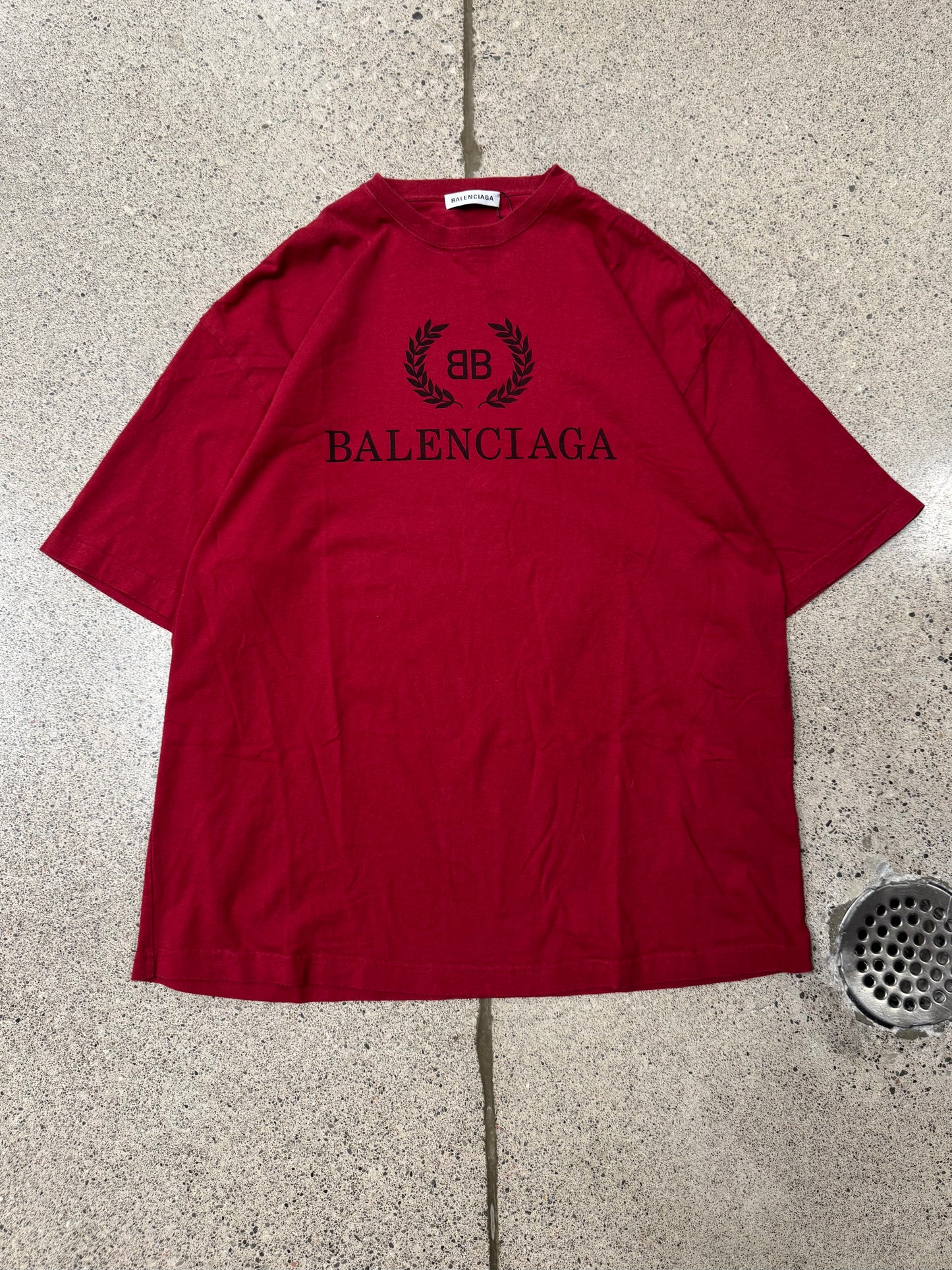 2018 Balenciaga ‘BB Crest Logo’ Graphic T-Shirt