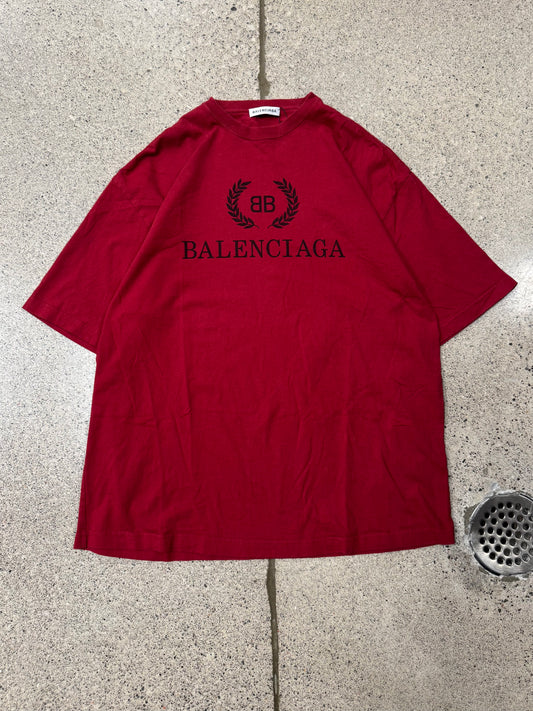 2018 Balenciaga ‘BB Crest Logo’ Graphic T-Shirt