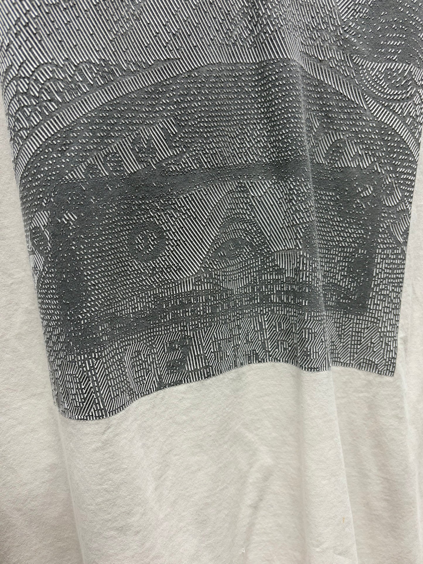 Vintage Dolce & Gabbana ‘Dollar Bills’ Distressed White Graphic T-Shirt