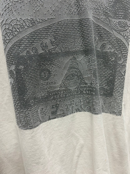 Vintage Dolce & Gabbana ‘Dollar Bills’ Distressed White Graphic T-Shirt