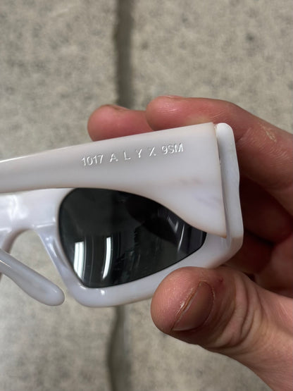 1017 Alyx 9SM ‘Tectonic’ White Sunglasses