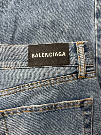 Balenciaga Washed Blue Bootcut Denim