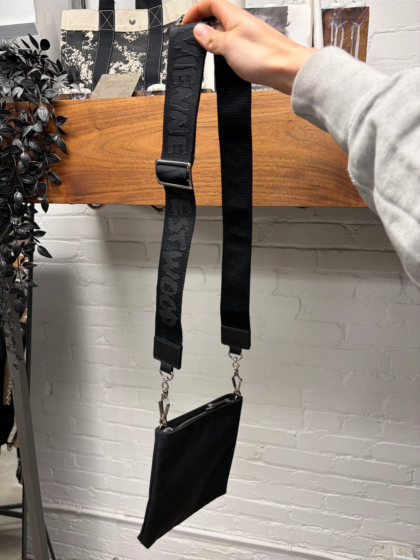 Vivienne Westwood ‘Orb Logo’ Black Nylon Crossbody Bag