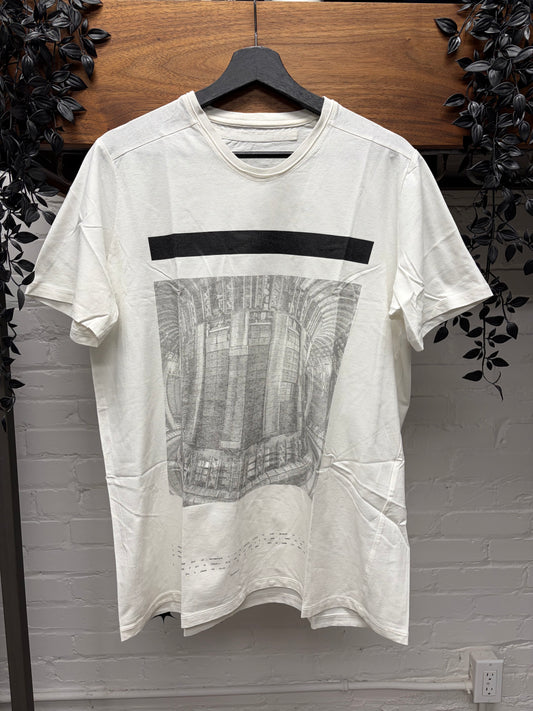 AW2016 Julius ‘Sub 016’ White Code Graphic T-Shirt
