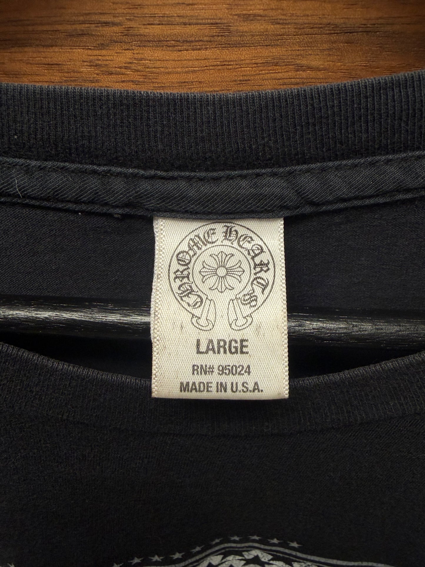 Chrome Hearts Foti Skull ‘Union Jack’ Flag Black Graphic T-Shirt