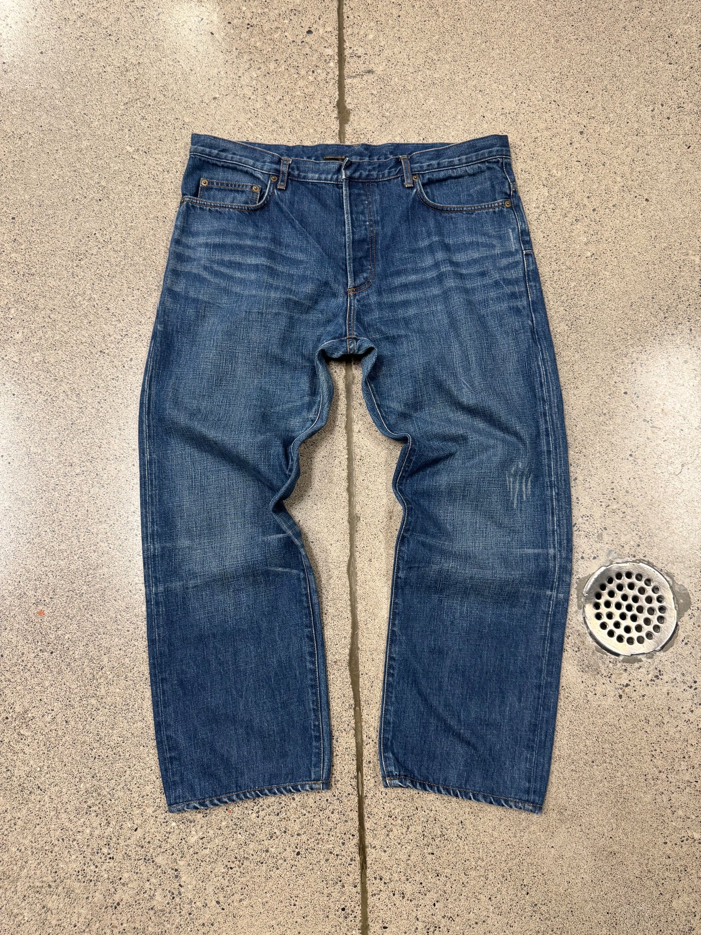 Dior Homme ‘Clawmark’ Washed Blue Denim