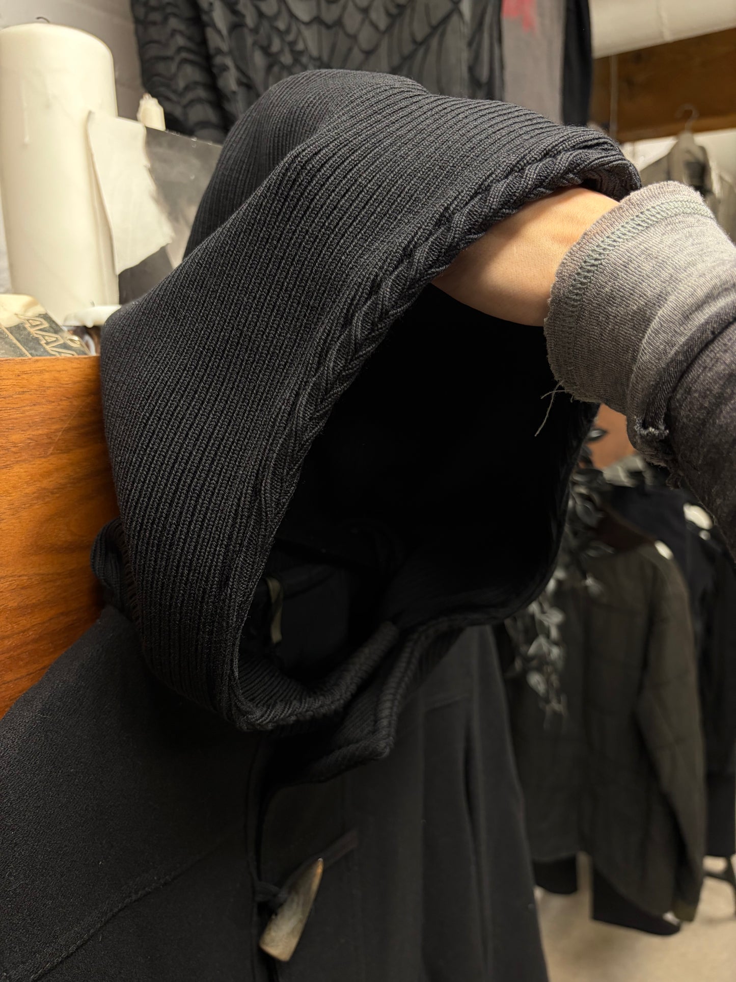 Dior Homme Heavyweight Wool Coat with Horn ‘Toggle’ Closure